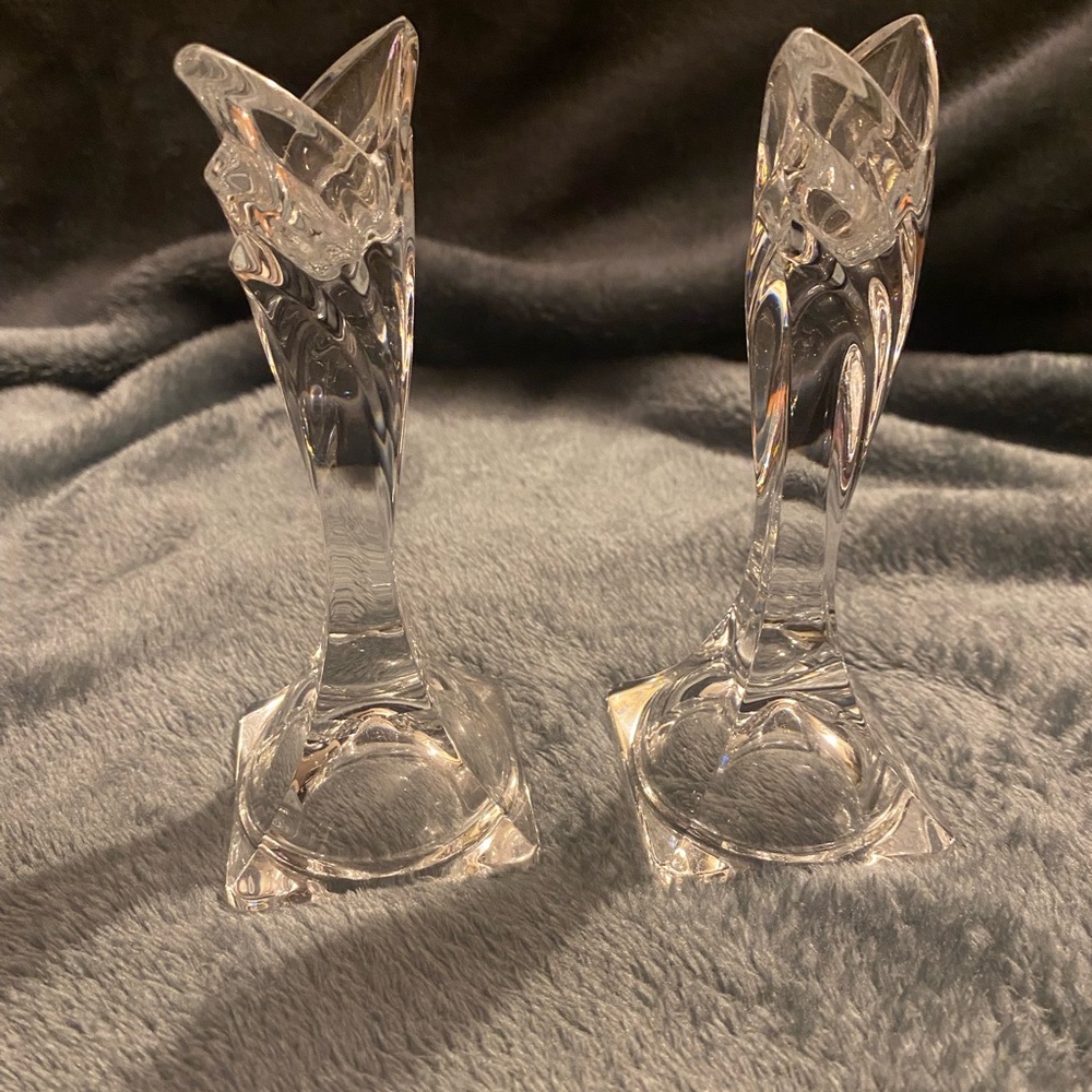 Vintage Mikasa Elegant Crystal Candle Holders